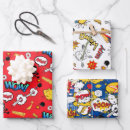 Search for comic book wrapping paper Cartoon