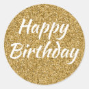 Search for gold happy birthday stickers Golden