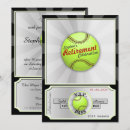 Search for softball party invitations Ticket