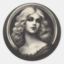 Search for vintage vampire stickers Halloween