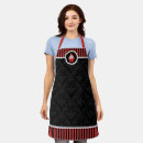Search for red white damask aprons For her