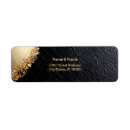 Search for embellished return address labels Gold