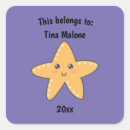 Search for purple starfish stickers For kids