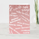 Search for rose gold birthday cards Girly