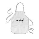 Search for bird silhouette aprons Black