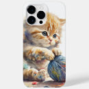 Search for orange tabby cat iphone cases Watercolor
