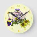 Search for teapot clocks Flowers