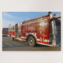 Search for fire truck puzzles Red