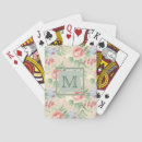Search for floral playing cards Initial