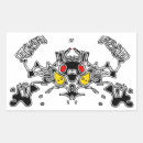 Search for evil rectangle stickers Skull
