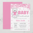 Search for pink snowflake baby shower invitations Baby its cold outside