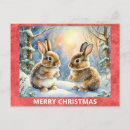 Recherche de lapin de noël cartes postales Illustration