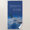Search for airplane beach towels Flying