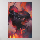 Recherche de monstre rouge posters Feu