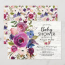 Search for plum baby shower invitations Floral