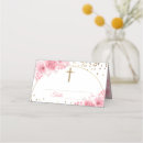 Search for pink place cards First communion