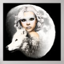 Search for wolf woman art Moon