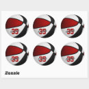 Search for red basketball stickers For kids