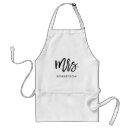 Search for just married aprons Newlywed