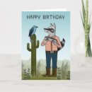 Search for raccoon birthday cards Illustration