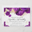Recherche de purple and gold birthday Élégant