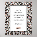 Recherche de empreinte de léopard rose posters Nom