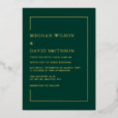 Search for elegant emerald green and gold wedding invitations Calligraphy
