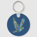Search for mixed media keychains Blue