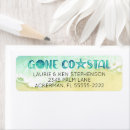 Search for change of address return address labels Tropical