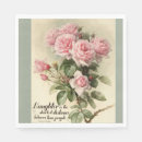 Search for vintage shabby chic roses napkins Feminine