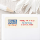 Search for 4th of july return address labels Independence day party