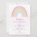Search for pastel rainbow invitations Girls rainbow party