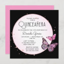 Search for pink butterfly quinceanera invitations Elegant