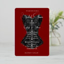 Recherche de corset rouge invitations Bride