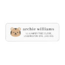 Search for faces return address labels For kids