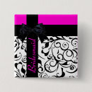 Search for damask pattern buttons Black
