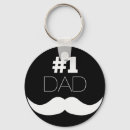 Search for mustache white keychains Father