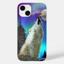 Recherche de loup et lune iphone coques Imaginaire