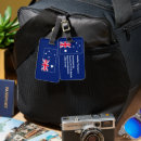 Recherche de drapeau australien bagages étiquettes Bleu