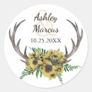 Search for western barn wedding stickers Sunflowers