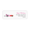 Recherche de pink baby shower return address labels Fille