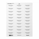 Search for phone return address labels Black and white