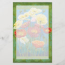 Search for flower border stationery paper Botanical