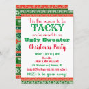 Recherche de ugly sweater invitations Parti