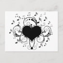 Search for i love music postcards Heart