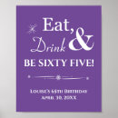 Search for 65th birthday posters Retro