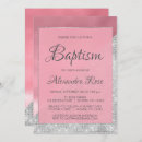 Recherche de rose de bébé baptême invitations Pour elle
