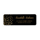 Search for confetti return address labels Black
