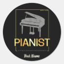 Recherche de piano queue autocollants Musicien