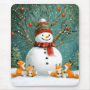 Search for happy snowman mousepads Festive